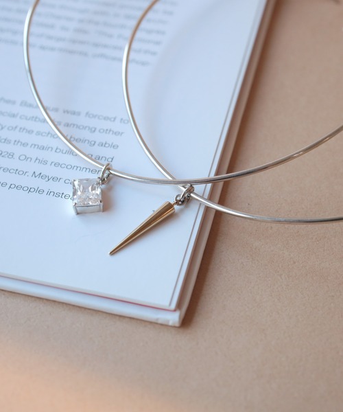 e.m.（イーエム）の「【ZOZOTOWN限定】スタッズチョーカー（チョーカー・レディース・シルバー・FREE）」の5枚目の写真