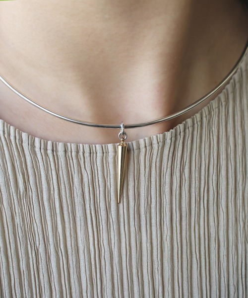 e.m.（イーエム）の「【ZOZOTOWN限定】スタッズチョーカー（チョーカー・レディース・シルバー・FREE）」の4枚目の写真