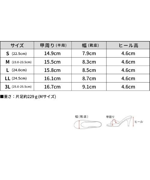 SESTO(セスト)の「編み込みデザインサークルヒールミュールサンダル(サンダル・レディース・ブラック/ブラウン・LL/3L/S/M/L)」の19枚目の写真