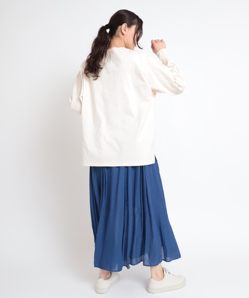 RNA-N(アールエヌエーエヌ)の「M1804 MVSジャージーミリタリープルオーバー(Tシャツ/カットソー・レディース・イエロー/ナチュラル/グレー・MEDIUM)」の7枚目の写真