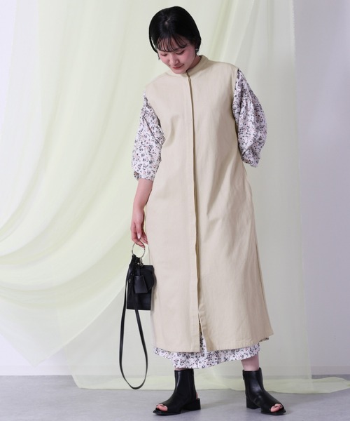 【セール】【SET ITEM】ショートブルゾン＋ロングジレ ３ＷＡＹマルチコート（ブルゾン）｜cepo（セポ）