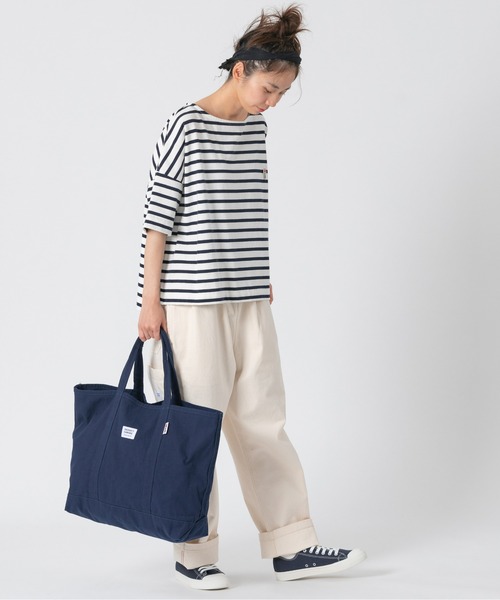 PARROTT CANVAS（パロットキャンバス）の「PARROTT CANVAS/パロットキャンバス　グリーンビルライトトートバッグ（トートバッグ・レディース・ネイビー/キナリ/モカ/マスタード/グリーン/レッド/カーキ/サックスブルー/ベージュ/パープル/ブルー/イエロー・FREE）」の16枚目の写真