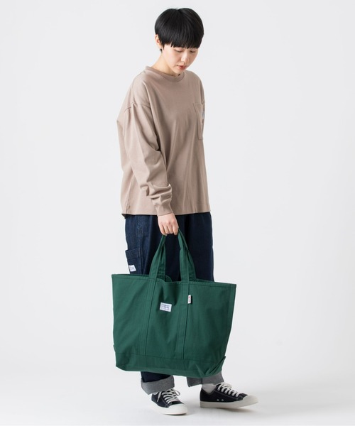 PARROTT CANVAS（パロットキャンバス）の「PARROTT CANVAS/パロットキャンバス　グリーンビルライトトートバッグ（トートバッグ・レディース・ネイビー/キナリ/モカ/マスタード/グリーン/レッド/カーキ/サックスブルー/ベージュ/パープル/ブルー/イエロー・FREE）」の18枚目の写真