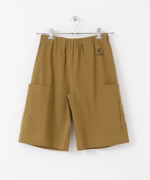 SENSE OF PLACE by URBAN RESEARCH（センスオブプレイスバイアーバンリサーチ）の「Uiscel　ルーズカーゴショーツ（カーゴパンツ・メンズ・ブラック/ベージュ・MEDIUM/LARGE）」の6枚目の写真