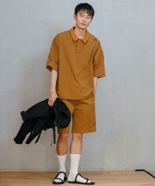 SENSE OF PLACE by URBAN RESEARCH（センスオブプレイスバイアーバンリサーチ）の「Uiscel　ルーズカーゴショーツ（カーゴパンツ・メンズ・ブラック/ベージュ・MEDIUM/LARGE）」の14枚目の写真