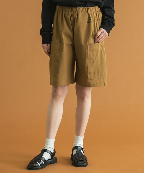 SENSE OF PLACE by URBAN RESEARCH（センスオブプレイスバイアーバンリサーチ）の「Uiscel　ルーズカーゴショーツ（カーゴパンツ・メンズ・ブラック/ベージュ・MEDIUM/LARGE）」の17枚目の写真