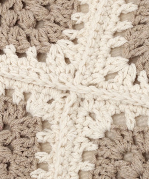 studio CLIP（スタディオクリップ）の「クロシェ編み巾着ショルダーバッグ（ショルダーバッグ・レディース・ブラック/アイボリー/ナチュラル・FREE）」の21枚目の写真