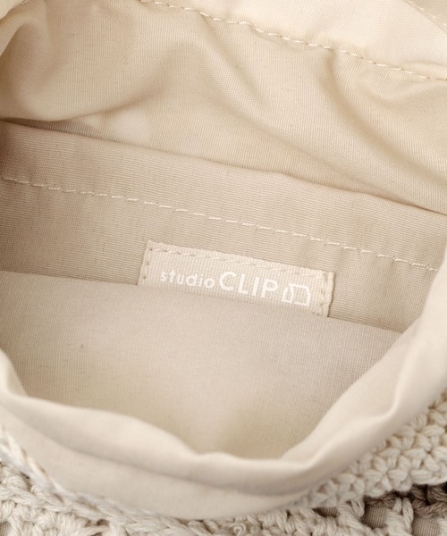 studio CLIP（スタディオクリップ）の「クロシェ編み巾着ショルダーバッグ（ショルダーバッグ・レディース・ブラック/アイボリー/ナチュラル・FREE）」の22枚目の写真