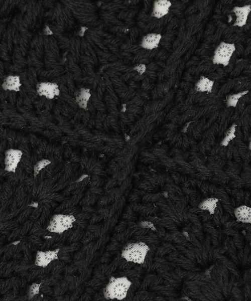 studio CLIP（スタディオクリップ）の「クロシェ編み巾着ショルダーバッグ（ショルダーバッグ・レディース・ブラック/アイボリー/ナチュラル・FREE）」の10枚目の写真