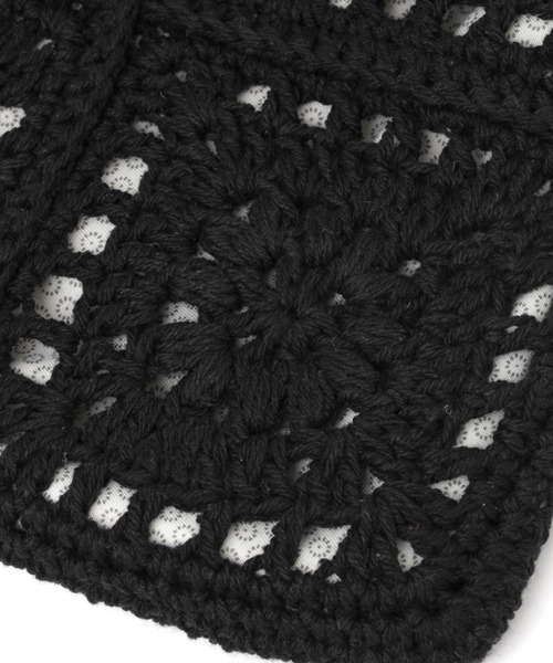 studio CLIP（スタディオクリップ）の「クロシェ編み巾着ショルダーバッグ（ショルダーバッグ・レディース・ブラック/アイボリー/ナチュラル・FREE）」の11枚目の写真