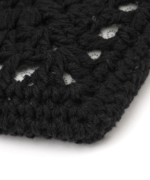 studio CLIP（スタディオクリップ）の「クロシェ編み巾着ショルダーバッグ（ショルダーバッグ・レディース・ブラック/アイボリー/ナチュラル・FREE）」の12枚目の写真