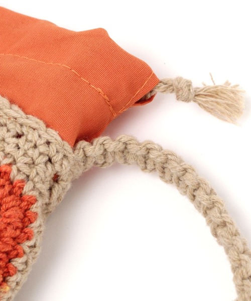 studio CLIP（スタディオクリップ）の「クロシェ編み巾着ショルダーバッグ（ショルダーバッグ・レディース・ブラック/アイボリー/ナチュラル・FREE）」の15枚目の写真