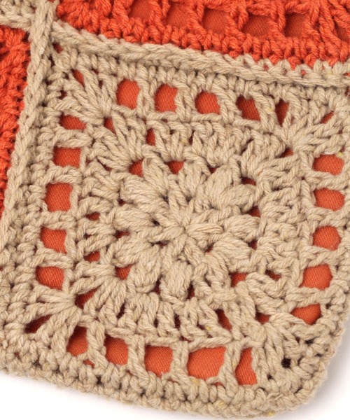 studio CLIP（スタディオクリップ）の「クロシェ編み巾着ショルダーバッグ（ショルダーバッグ・レディース・ブラック/アイボリー/ナチュラル・FREE）」の16枚目の写真