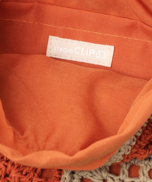 studio CLIP（スタディオクリップ）の「クロシェ編み巾着ショルダーバッグ（ショルダーバッグ・レディース・ブラック/アイボリー/ナチュラル・FREE）」の18枚目の写真