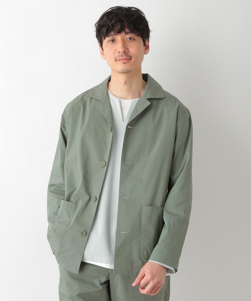 GLOBAL WORK(グローバルワーク)の「エアカルシャツカバーオール/255618(その他アウター・メンズ・ベージュ/グリーン/その他1/ダークブルー・SMALL/LARGE/MEDIUM)」の6枚目の写真