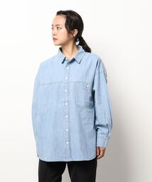 Samansa Mos2 | デニムシャツチュニック(シャツ/ブラウス)