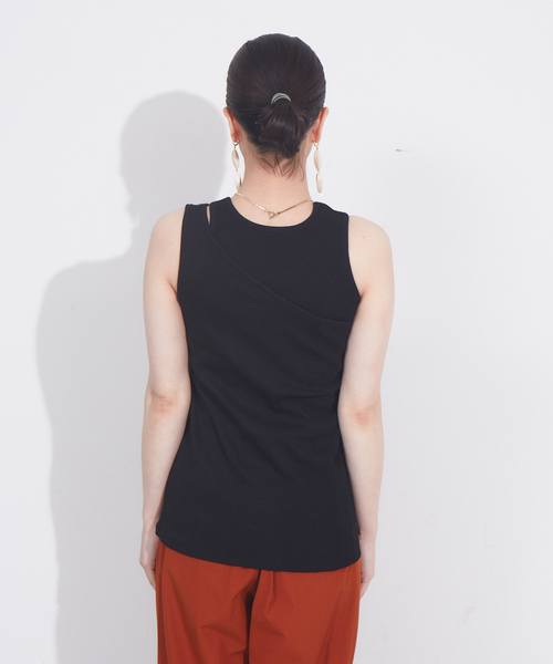 NOMINE（ノミネ）の「アメスリレイヤードタンクトップ（タンクトップ・レディース・ブラック/グレイッシュベージュ/オレンジ/ホワイト・フリー）」の22枚目の写真