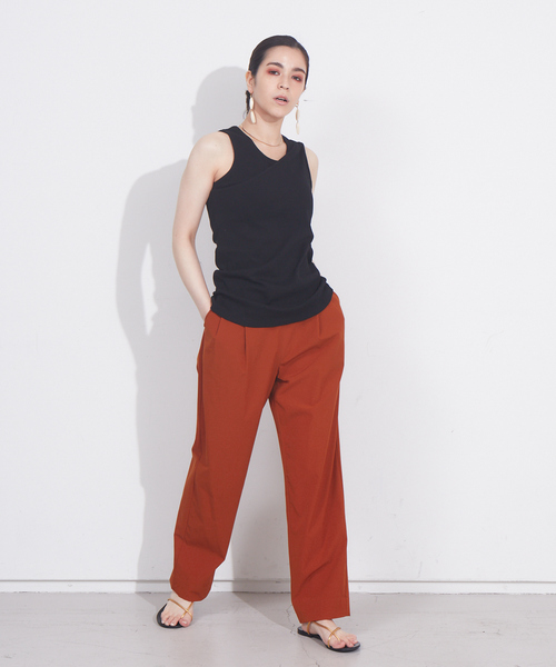 NOMINE（ノミネ）の「アメスリレイヤードタンクトップ（タンクトップ・レディース・ブラック/グレイッシュベージュ/オレンジ/ホワイト・フリー）」の13枚目の写真