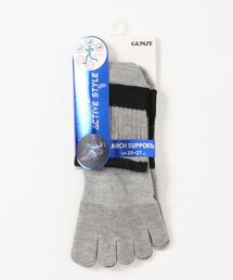 GUNZE（グンゼ）の「ACTIVE STYLE/アクティブスタイル　アーチサポート 5本指ソックス　ショート丈（ソックス/靴下）」