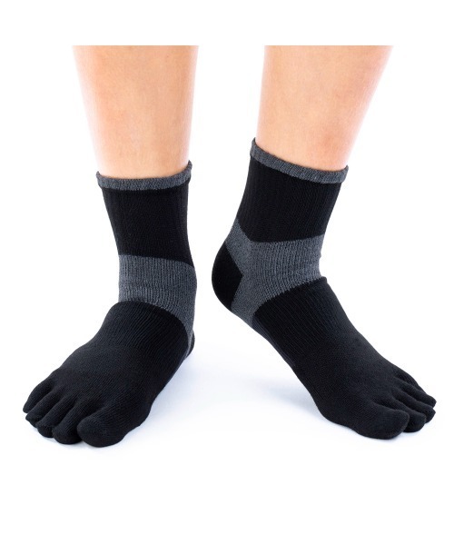 GUNZE（グンゼ）の「ACTIVE STYLE/アクティブスタイル　アーチサポート 5本指ソックス　ショート丈（ソックス/靴下・メンズ・ホワイト/ライトグレー/ブラック/ネイビー/ブルー/イエロー系その他/レンガ/カーキ/ブラック系その他/オレンジ/ライム・25-27CM）」の18枚目の写真