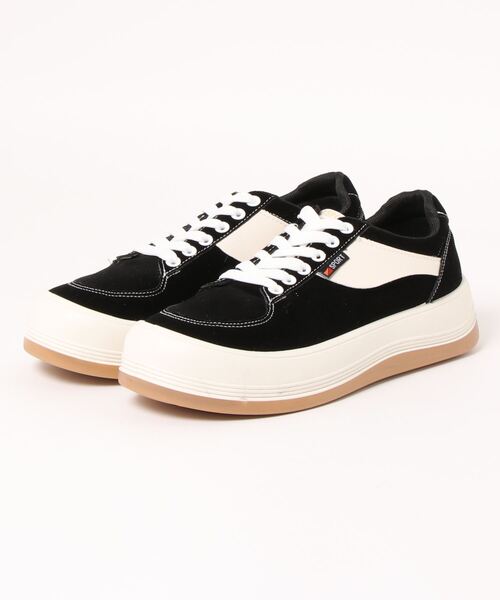 SVEC（シュベック）の「レトロ ローテク チャンキーソール ローカット スニーカー（スニーカー・メンズ・ブラック/グリーン/ベージュ・40/44/42）」の21枚目の写真