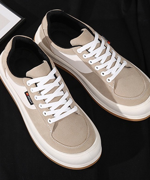 SVEC（シュベック）の「レトロ ローテク チャンキーソール ローカット スニーカー（スニーカー・メンズ・ブラック/グリーン/ベージュ・40/44/42）」の12枚目の写真