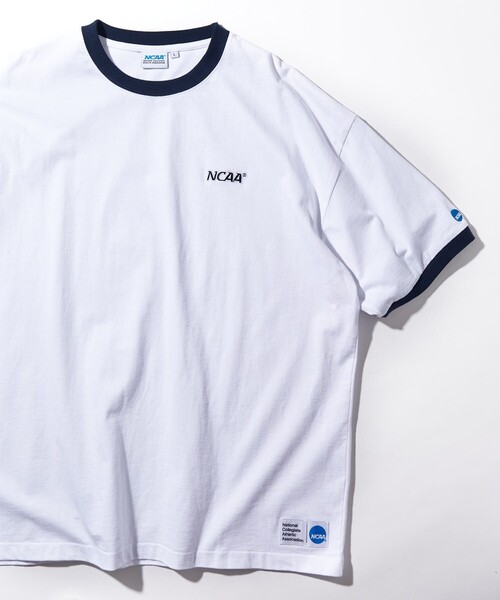 FREAK'S STORE（フリークスストア）の「NCAA/エヌシーエーエー SP LOGO 半袖TEE/ロゴ/刺繍（Tシャツ/カットソー・メンズ・ホワイト/ブラック/グレー/ホワイト系その他/ホワイト系その他2/グリーン・MEDIUM/LARGE/X-LARGE）」の2枚目の写真