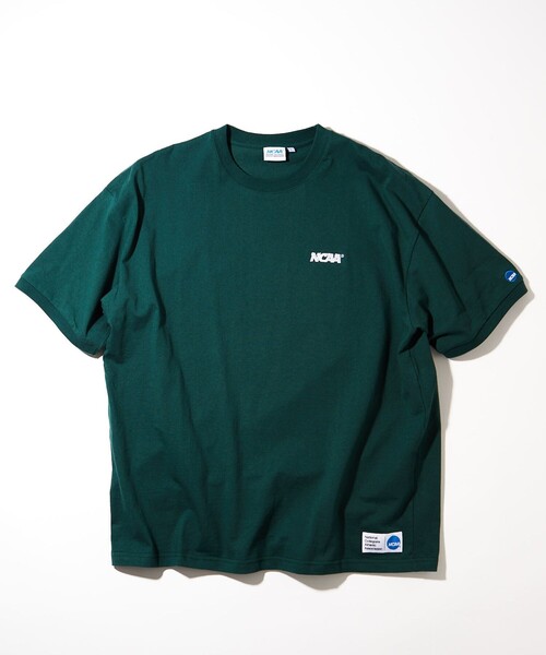 FREAK'S STORE（フリークスストア）の「NCAA/エヌシーエーエー SP LOGO 半袖TEE/ロゴ/刺繍（Tシャツ/カットソー・メンズ・ホワイト/ブラック/グレー/ホワイト系その他/ホワイト系その他2/グリーン・MEDIUM/LARGE/X-LARGE）」の8枚目の写真