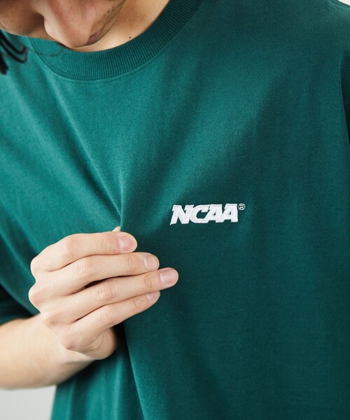 FREAK'S STORE（フリークスストア）の「NCAA/エヌシーエーエー SP LOGO 半袖TEE/ロゴ/刺繍（Tシャツ/カットソー・メンズ・ホワイト/ブラック/グレー/ホワイト系その他/ホワイト系その他2/グリーン・MEDIUM/LARGE/X-LARGE）」の10枚目の写真