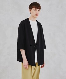 tk.TAKEO KIKUCHI | ノーカラーカケカエ7分袖ジャケット(ノーカラージャケット)