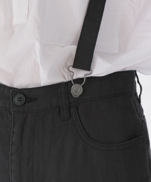 niko and...(ニコアンド)の「リネンツイルサスワークスカート(スカート・レディース・ブラック/ネイビー/カーキ・MEDIUM/LARGE)」の4枚目の写真