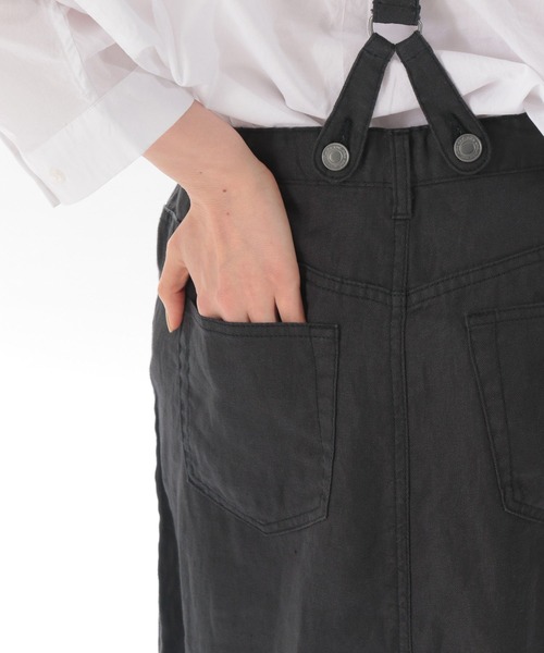 niko and...(ニコアンド)の「リネンツイルサスワークスカート(スカート・レディース・ブラック/ネイビー/カーキ・MEDIUM/LARGE)」の7枚目の写真