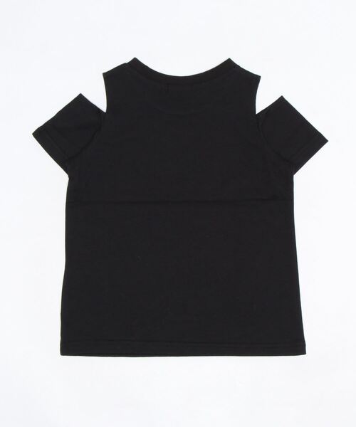 PINKHUNT(ピンクハント)の「PINKHUNT 肩出し転写プリントTシャツ 6973K(Tシャツ/カットソー・キッズ・ホワイト/ブラック/イエロー・140cm/150cm/130cm/160cm/120cm)」の4枚目の写真