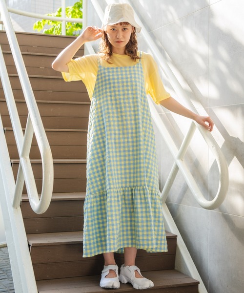MERLOT（メルロー）の「パワーメッシュショートT（Tシャツ/カットソー・レディース・ブラック/イエロー/グリーン/アイボリー・FREE）」の10枚目の写真