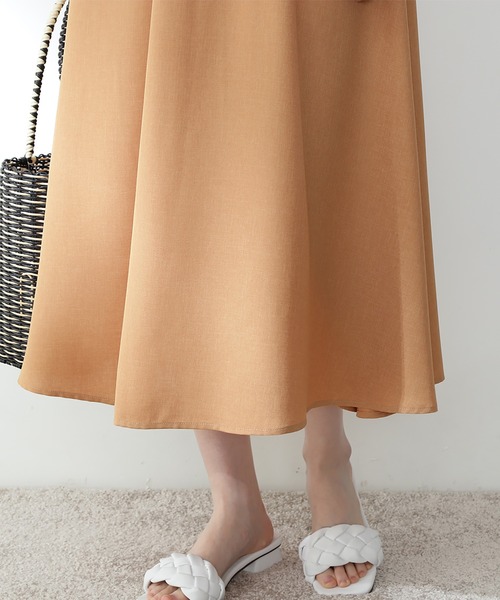 N.（N. Natural Beauty Basic）（エヌエヌナチュラルビューティーベーシック）の「◆スタンドカラーバルーンスリーブワンピース（ワンピース・レディース・ベージュ/カーキ/イエロー・MEDIUM）」の7枚目の写真