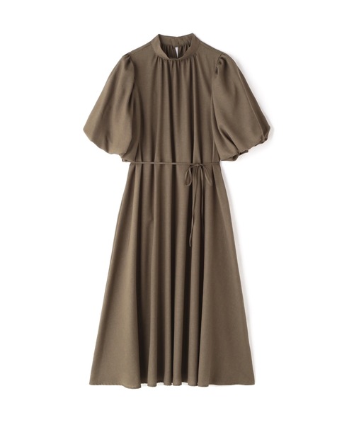 N.（N. Natural Beauty Basic）（エヌエヌナチュラルビューティーベーシック）の「◆スタンドカラーバルーンスリーブワンピース（ワンピース・レディース・ベージュ/カーキ/イエロー・MEDIUM）」の19枚目の写真