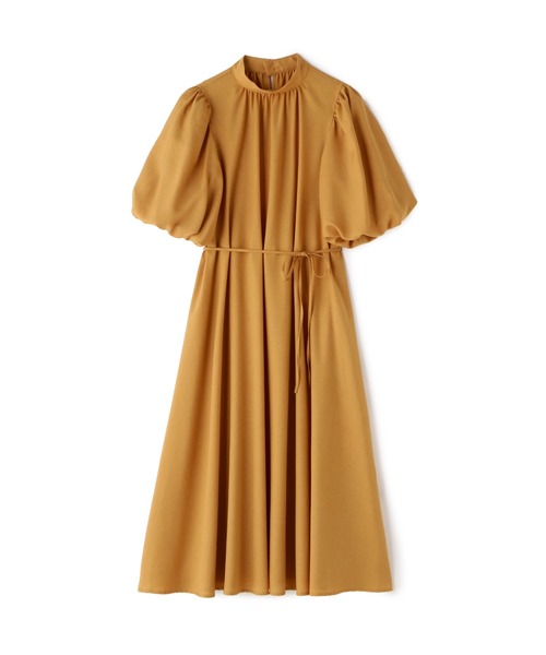 N.（N. Natural Beauty Basic）（エヌエヌナチュラルビューティーベーシック）の「◆スタンドカラーバルーンスリーブワンピース（ワンピース・レディース・ベージュ/カーキ/イエロー・MEDIUM）」の17枚目の写真