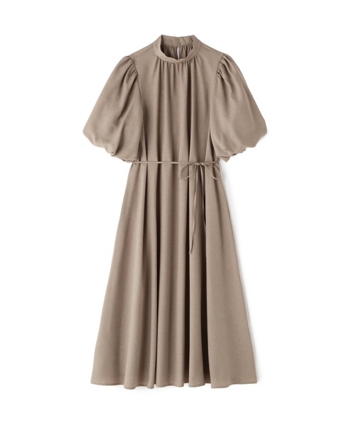 N.（N. Natural Beauty Basic）（エヌエヌナチュラルビューティーベーシック）の「◆スタンドカラーバルーンスリーブワンピース（ワンピース・レディース・ベージュ/カーキ/イエロー・MEDIUM）」の21枚目の写真