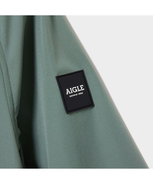 AIGLE（エーグル）の「撥水 ストレッチ パーカジャケット（ナイロンジャケット・レディース・アイボリー/ダークネイビー/グリーン・36/40/38）」の4枚目の写真