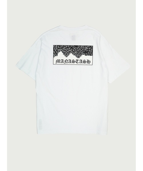 MANASTASH（マナスタッシュ）の「【直営店限定】MANASTASH N.A.U/マナスタッシュエヌエーユー　GANG LOGO TEE　ギャングロゴティー（Tシャツ/カットソー・メンズ・ホワイト/ブラック/バーガンディー・MEDIUM/LARGE/X-LARGE）」の4枚目の写真