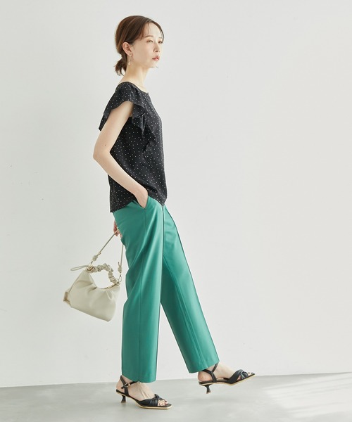 ROPÉ PICNIC ロペピクニック　2WAY/無地&柄フレアブラウス ROPE' PICNIC（ロペピクニック）の「2WAY/無地&柄フレアブラウス
