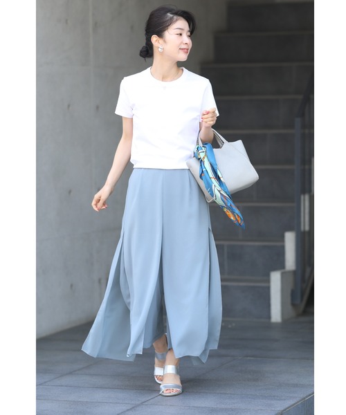 cawaii(カワイイ)の「下半身のラインを拾わない ひらっとパンツ(その他パンツ・レディース・ライトブルー/ブラック・FREE)」の20枚目の写真
