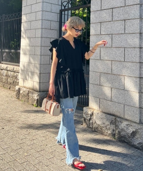 AMAIL Cotton frill chuni dress ワンピース AMAIL（アマイル）の「Cotton frill chuni dress（ワンピース