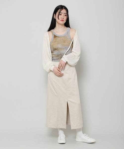 ALAND(エーランド)の「3.3Field Trip/TIE-DYEキャミソール 2297686(Tシャツ/カットソー・レディース・ベージュ/チャコール・FREE)」の7枚目の写真