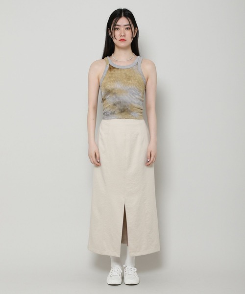 ALAND(エーランド)の「3.3Field Trip/TIE-DYEキャミソール 2297686(Tシャツ/カットソー・レディース・ベージュ/チャコール・FREE)」の8枚目の写真