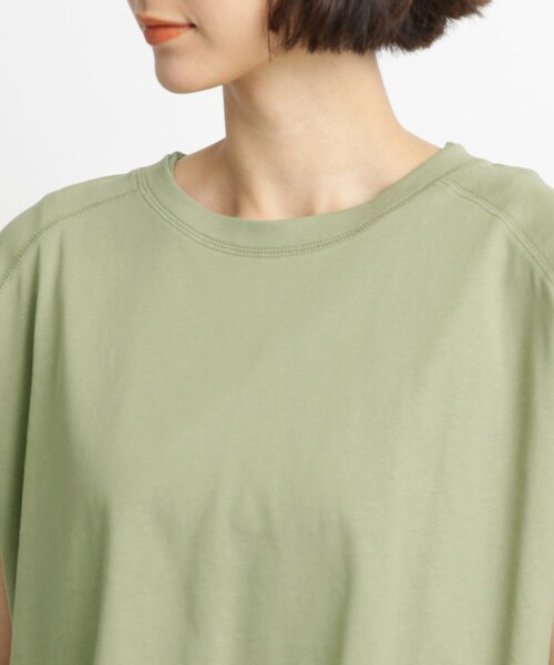 SHOO・LA・RUE(シューラルー)の「◆【接触冷感/2点セット】クロップドT×ノースリーブワンピ(ワンピース・レディース・ブラック/オリーブ/ブルー・02/03)」の8枚目の写真