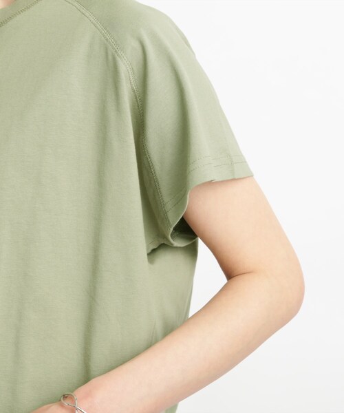 SHOO・LA・RUE(シューラルー)の「◆【接触冷感/2点セット】クロップドT×ノースリーブワンピ(ワンピース・レディース・ブラック/オリーブ/ブルー・02/03)」の9枚目の写真