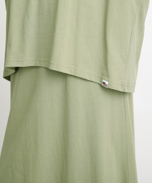 SHOO・LA・RUE(シューラルー)の「◆【接触冷感/2点セット】クロップドT×ノースリーブワンピ(ワンピース・レディース・ブラック/オリーブ/ブルー・02/03)」の10枚目の写真