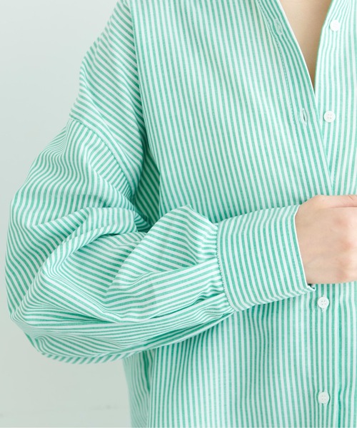 FREE'S MART（フリーズマート）の「ストライプルーズシャツ（シャツ/ブラウス・レディース・ブルー系その他/グリーン系その他/ピンク系その他・FREE）」の12枚目の写真