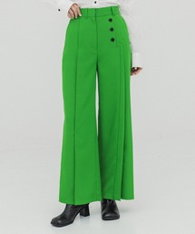 サイドプリーツデザインパンツ